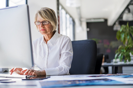 Image of Worker using a computer