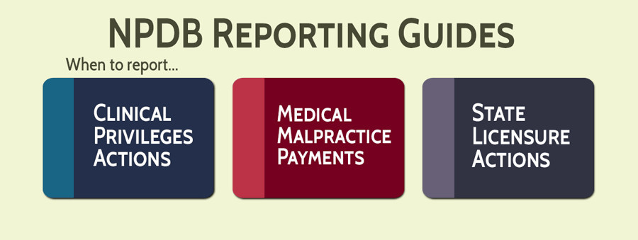 Mini Image of the NPDB Infographic Guides to Reporting